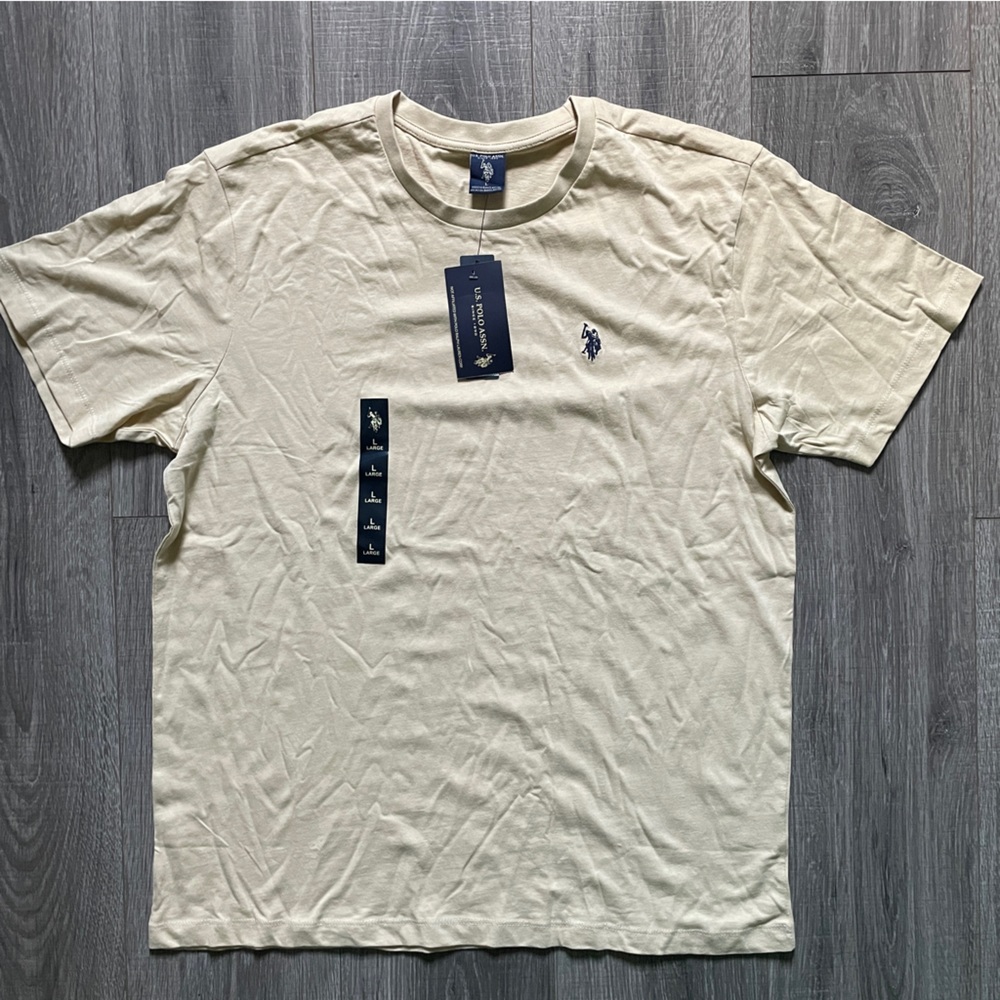 U.S. Polo Assn. Men’s Tshirt Light Yellow large